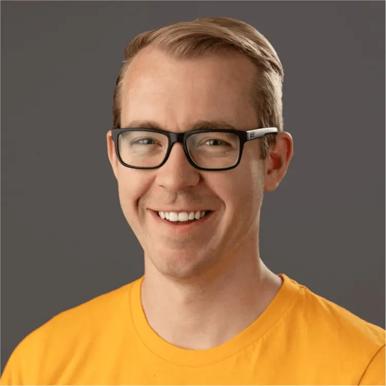 Headshot of a professional website designer