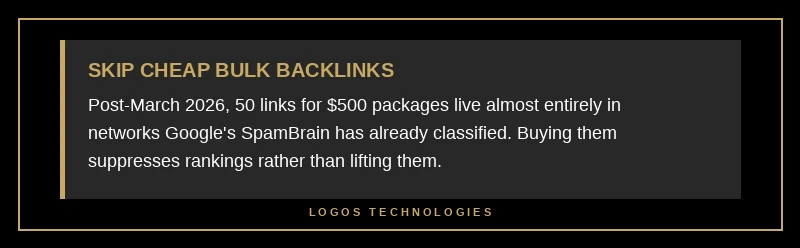 Pro tip infographic: avoid cheap bulk backlinks post March 2026 spam update
