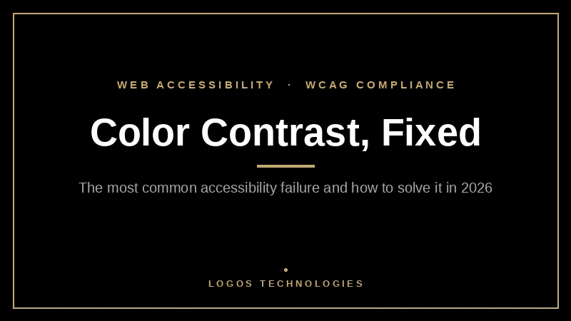 Color contrast accessibility showing WCAG 4.5 to 1 ratio pass and fail examples for website text