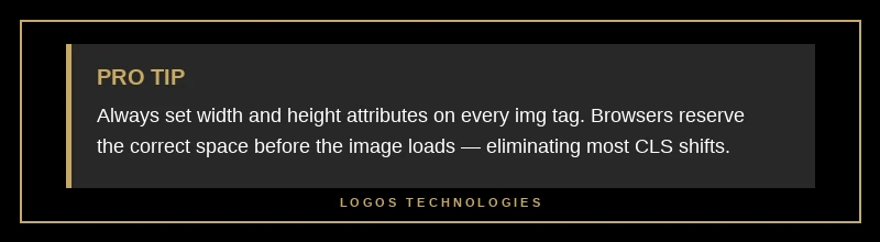 Pro tip on adding width and height attributes to img tags to prevent Cumulative Layout Shift on small business websites