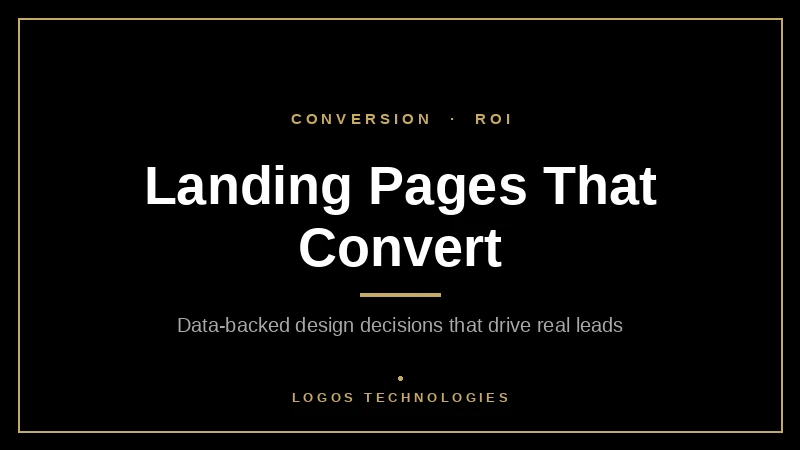 Abstract data visualization representing landing page design conversion optimization