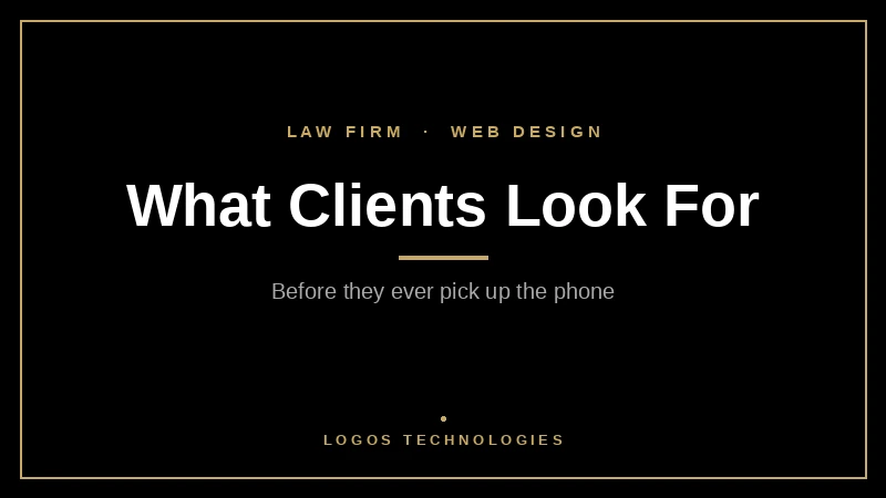 Law firm website design guide showing key elements clients look for