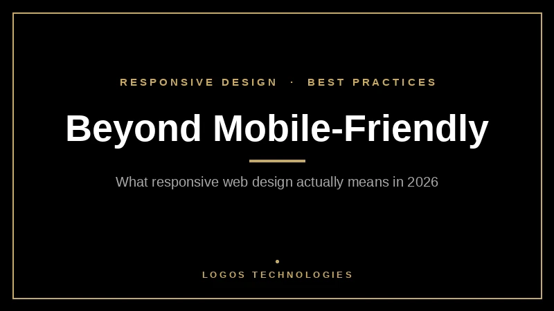 Abstract illustration representing responsive web design across multiple device sizes